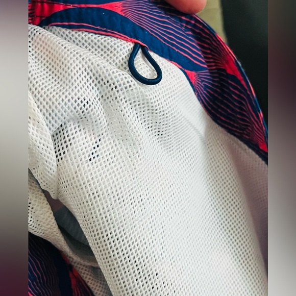 Goodfellow & Co NWT Men's 6" Pinstripe Snap Swim Trunks - Navy Geometric 42 - Picture 7 of 9